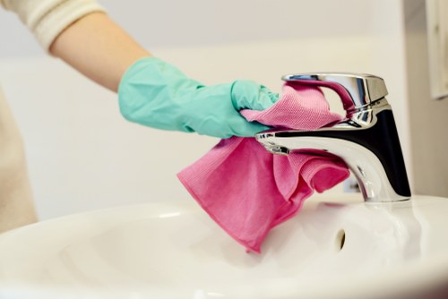 Professional carpets cleaner in Crystalpalace deep cleaning a living room carpet