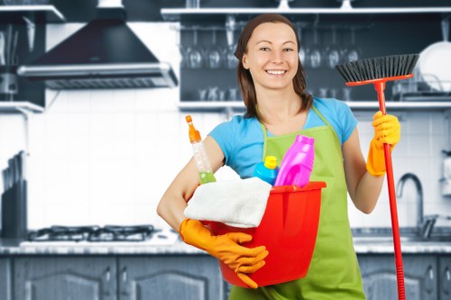 Professional office cleaning in Crystal Palace reception area