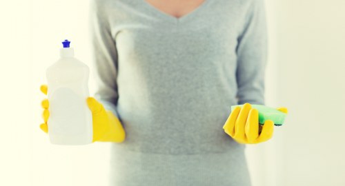 Crystal Palace Cleaners service team at work in a bright interior