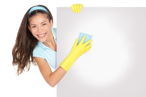 Thorough cleaning attention in a bathroom and living area